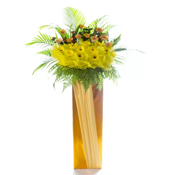 Yellow Gerberas Grand Opening Stand