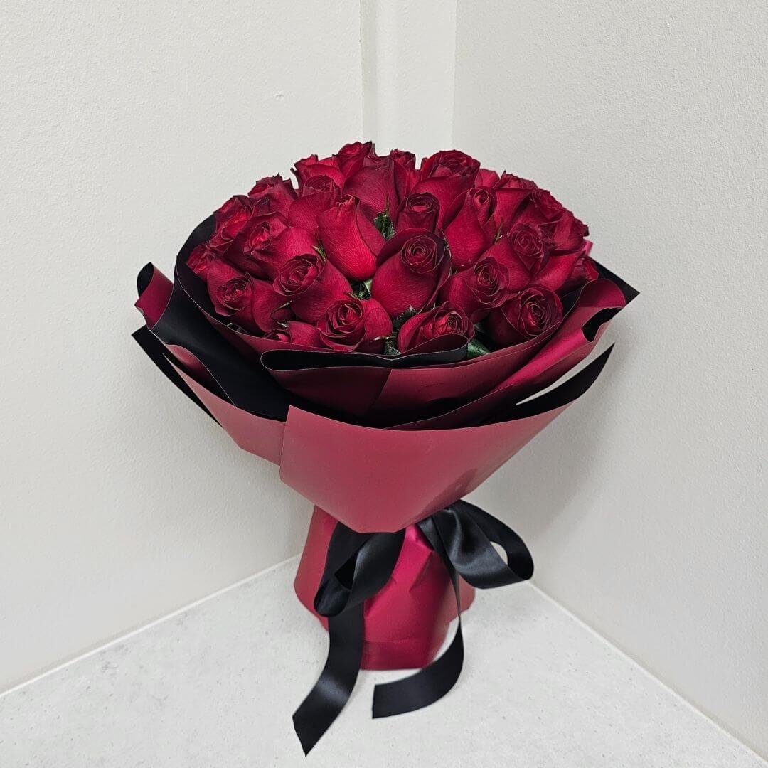 Crimson Crush Bouquet - Rose Bouquet