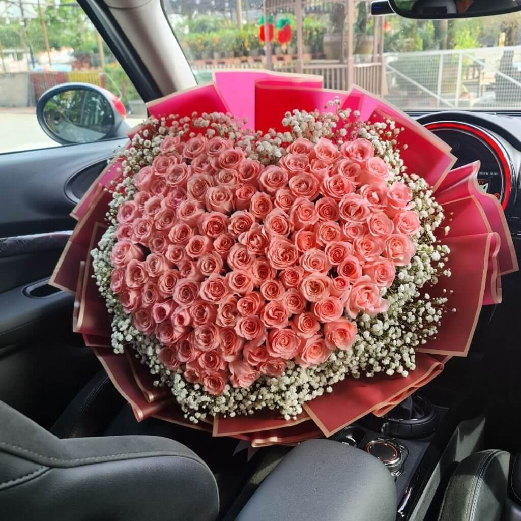 Fiery Love - 99 Rose Bouquet