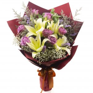 Mother’s Lily Nice Congratulatory Flower Bouquet โ You Made It! - Prince Flower Shop