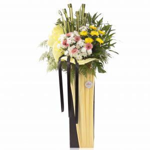 Condolence Wreath – Lifeโs Journey Best-quality Funeral Wreath in Singapore โ Lifeโs Journeyโ Prince Flower Shop