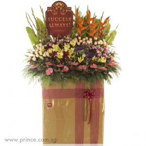 Congratulatory Flower Stand – Pastel Perfect Vibrant Grand Opening Floral Stand - Pastel Perfectโ Prince Flower Shop