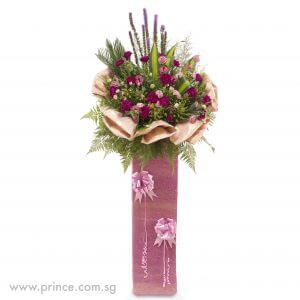 Regal Charm – Congratulatory Flower Stand Fancy Floral Stand - Regal Charmโ Prince Flower Shop