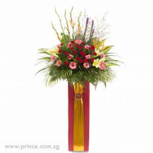 Salutations – Congratulatory Flower Stand Speedy Flower Stand Delivery in Singapore - Salutationsโ Prince Flower Shop