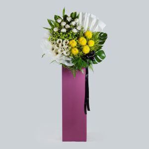 Commiseration Wreath – Purple Box Order Top-quality Funeral Wreath in Singapore โ Purple Box โ Prince Flower Shop