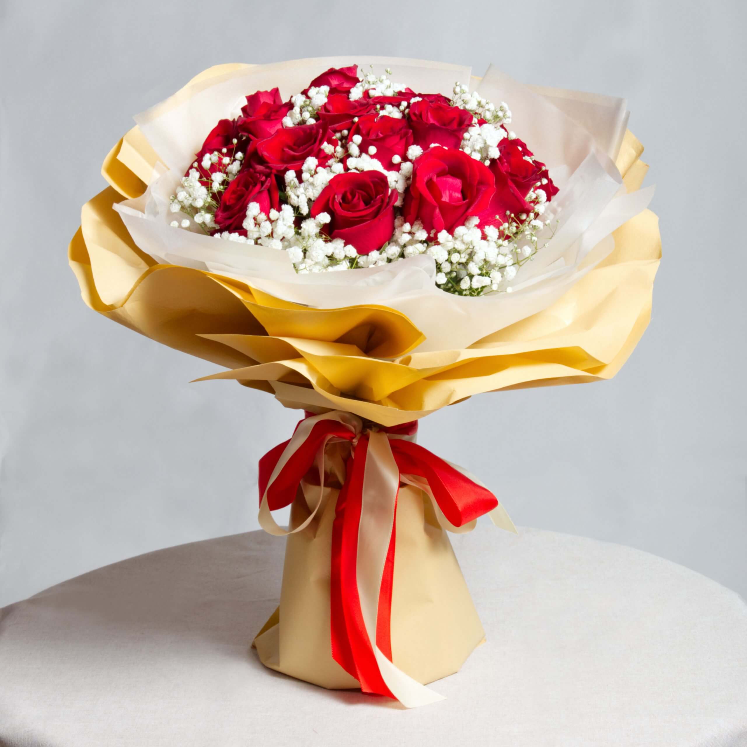 Red Passion - Red Rose Bouquet - Prince Flower Shop