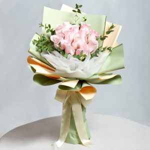 Beautiful Pink Rose Bouquet - A Gesture Of Love Rose Bouquet– Prince Flower Shop