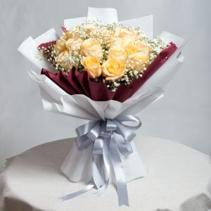 Lovely Anniversary Flowers in Singapore - Cute Pastel Rose For Her – Prince Flower Shop