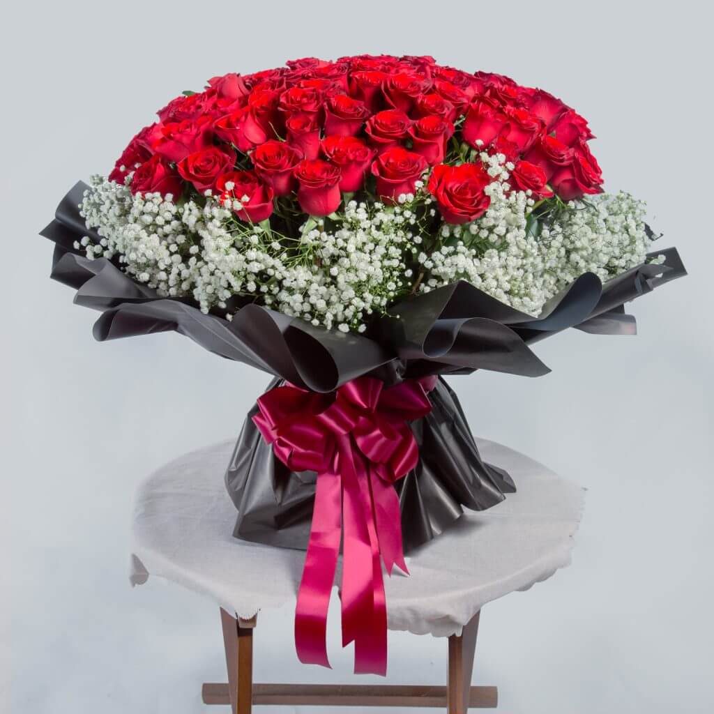 Unique Red Rose Bouquet - 99 Rose Rose, I Love You Bouquet– Prince Flower Shop