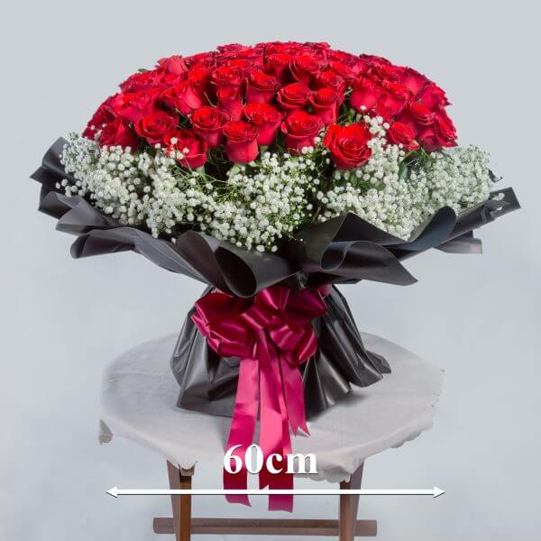 99 Rose Rose, I Love You Bouquet