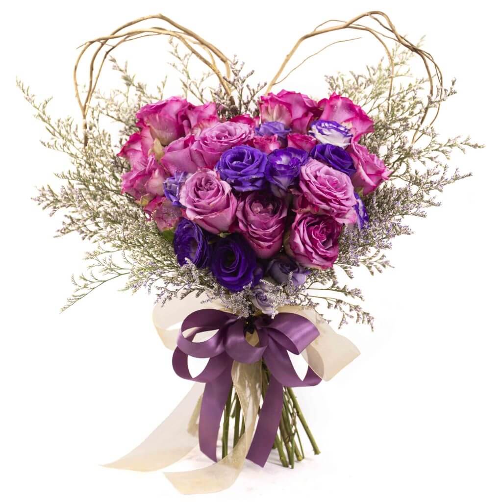 Bridal Flower Bouquet – Rosy Romance - Prince Flower Shop