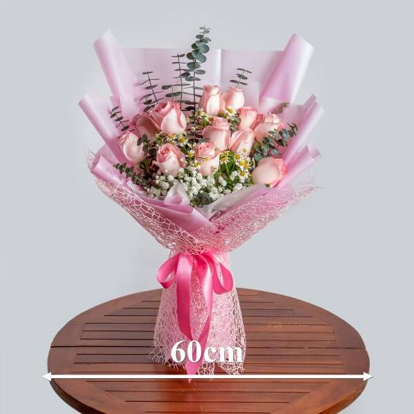 Cute pink rose bouquet