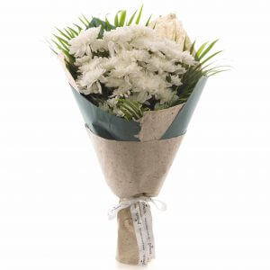 Send Condolences Flower Bouquet - Eternal Purity - Prince Flower Shop