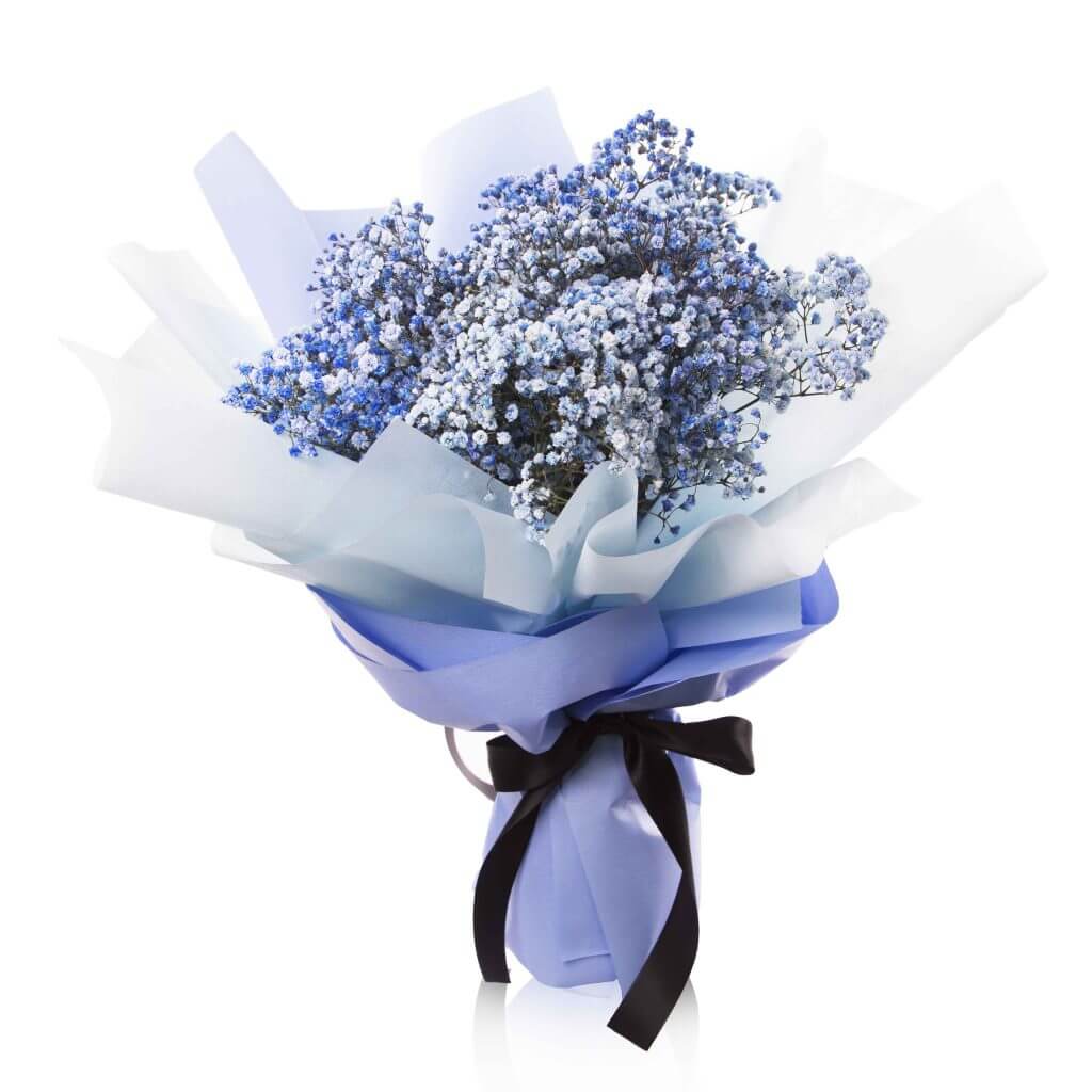 Beautiful Baby Breath Bouquet in Singapore - Glacial Heart - Prince Flower Shop