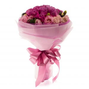 Unique Rose Bouquet - Pink and Romantic– Prince Flower Shop
