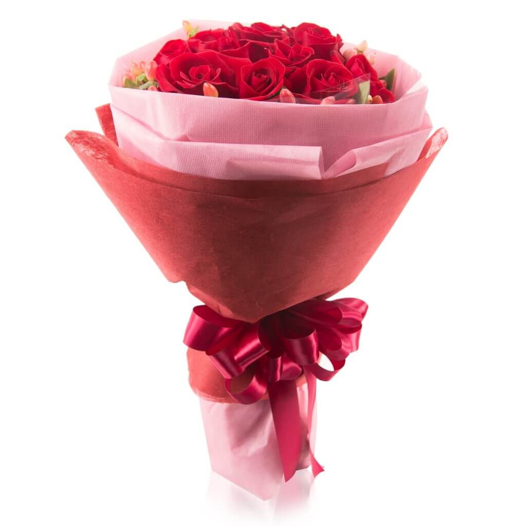 Romantic Red Rose Bouquet - Red Romance– Prince Flower Shop