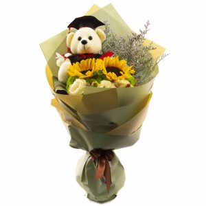 Online Flower Bouquet Delivery – Sunny Beary Love - Prince Flower Shop