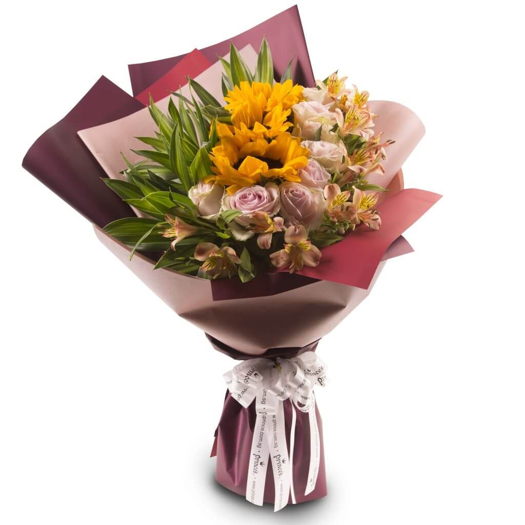Beautiful Congratulatory Flower Bouquet – Sunshine - Prince Flower Shop