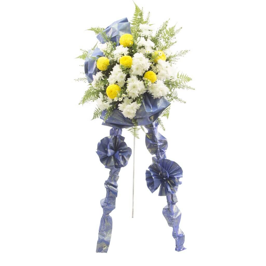 Buy Funeral Flowers in Singapore – Sympathy In Blues – Prince Flower Shop