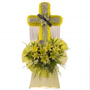 Next-day Condolence Flower Delivery in Singapore – Condolence Wreath God’s Consolement– Prince Flower Shop