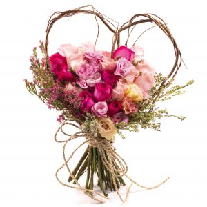 Wedding Pink Rose Bouquet - Wild Love– Prince Flower Shop