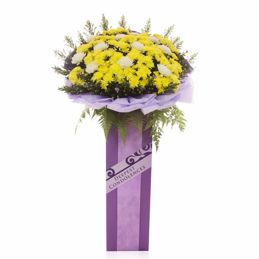 Best-quality Funeral Wreath in Singapore – Heaven Bound – Prince Flower Shop