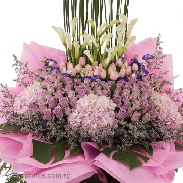 Grand Opening Flower Bouquet - Pink Aspirations