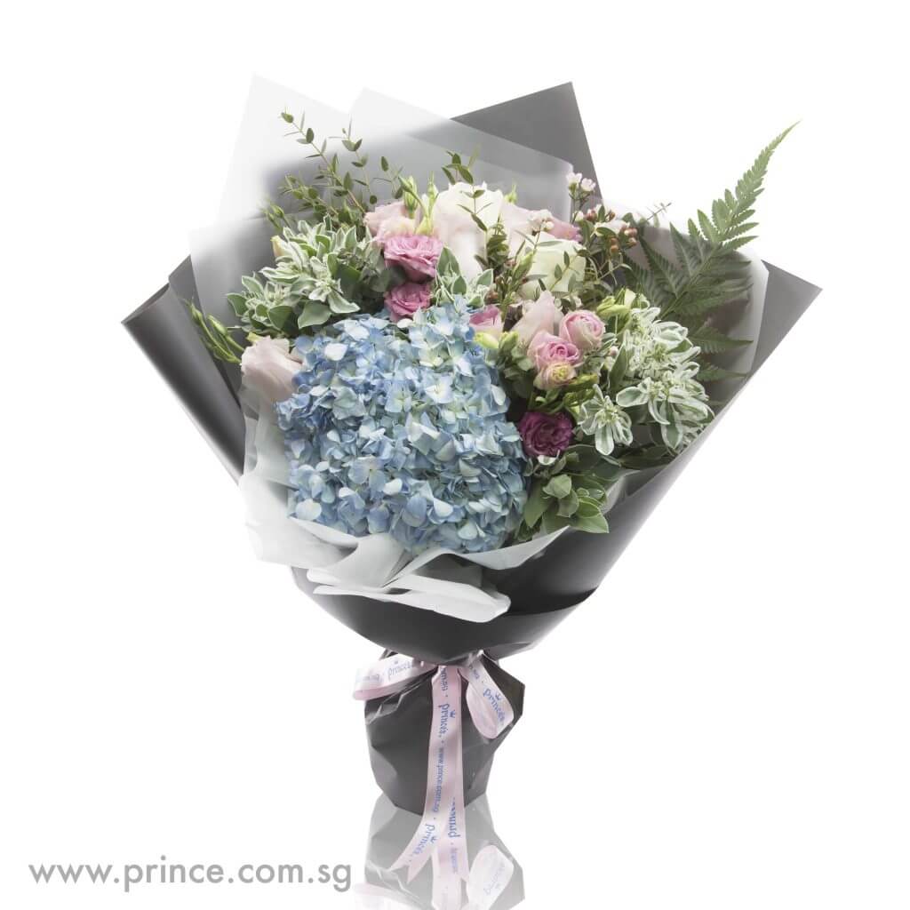 Dazzling Hydrangeas Bouquets in Singapore - Devotion – Prince Flower Shop
