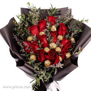 Chocolate gift rose bouquet