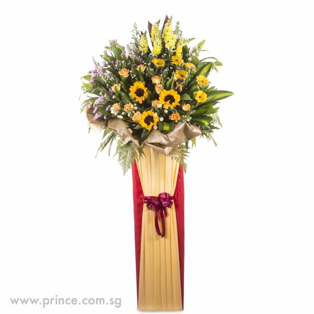 Ultimate Congratulatory Flower Stand in Singapore - Summer Sunshine– Prince Flower Shop