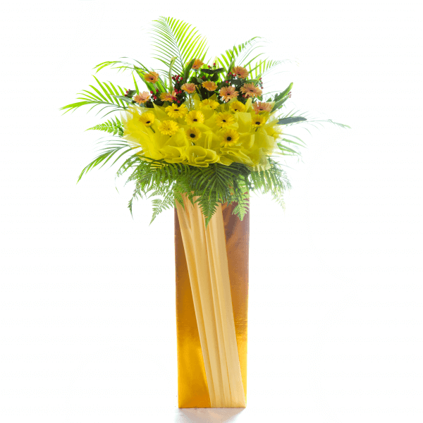 Yellow Gerberas Grand Opening Stand