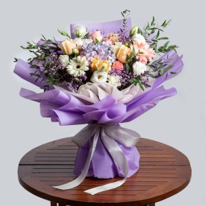 Bright Hydrangeas Bouquets in Singapore - Morado – Prince Flower Shop