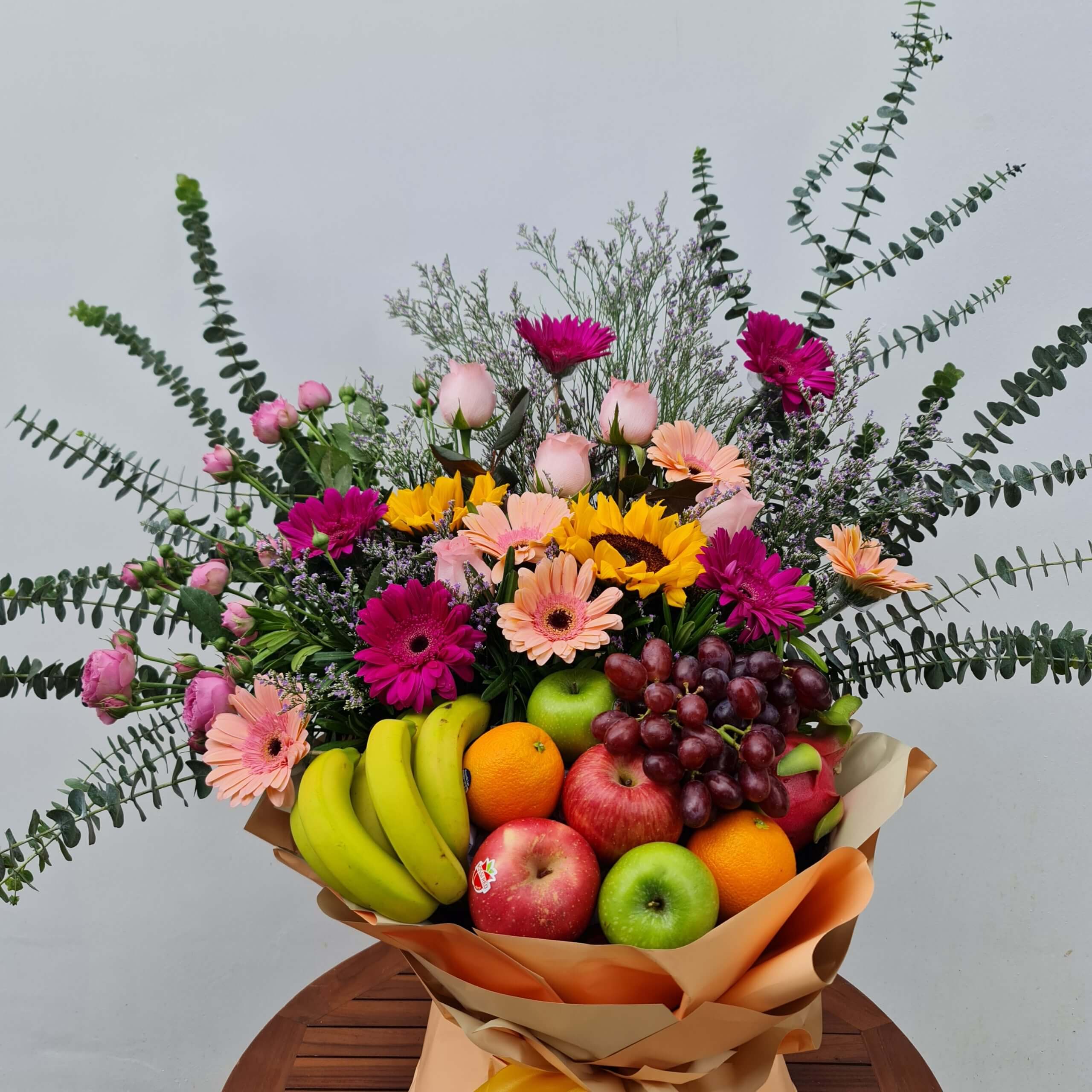 Tropical Fruit & Flower Basket