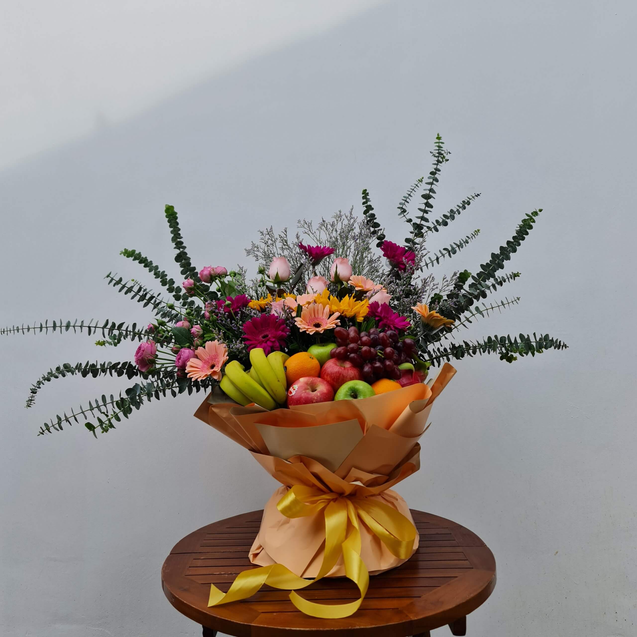 Get Well Soon Tropical Fruit & Flower Basket