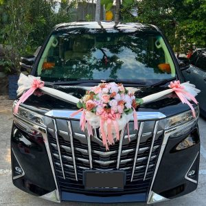 Bridal Bouquet on Wheels - Wedding car flower Decoration Flowers