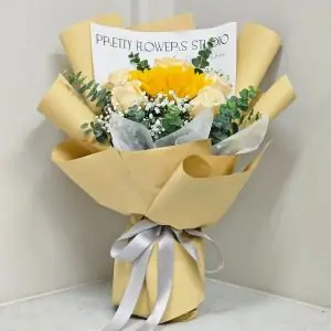 Get Well Soon -Robustness - Yellow Sunflower bouquet