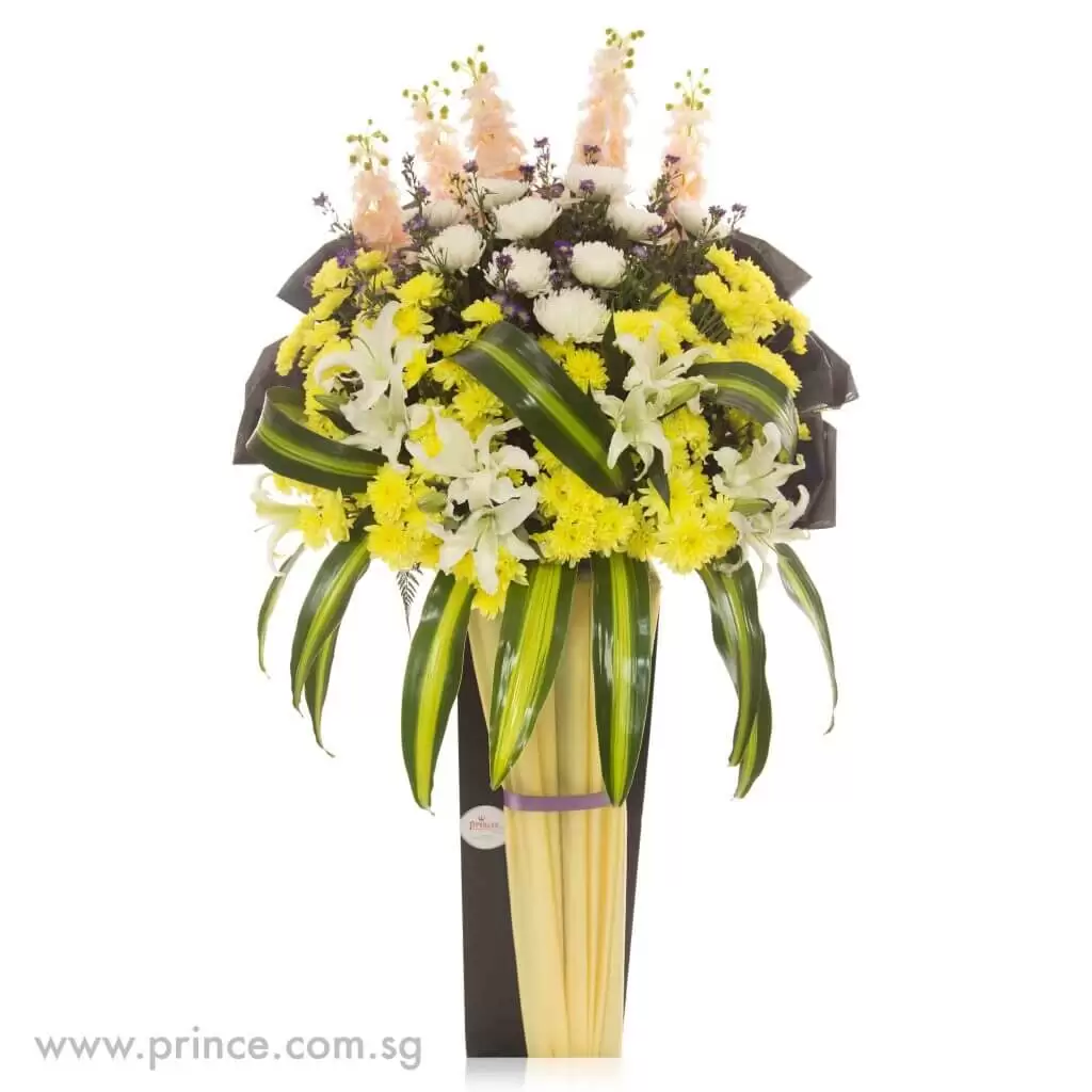 Send Same-day Funeral Wreath in Singapore – Comfort And Grace– Prince Flower Shop