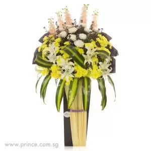 Send Same-day Funeral Wreath in Singapore – Comfort And Grace– Prince Flower Shop