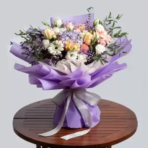 Bright Hydrangeas Bouquets in Singapore - Morado – Prince Flower Shop