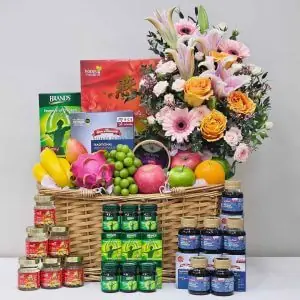 Overflowing Abundance Hamper - Hospital Hamper - luxury hampers singapore