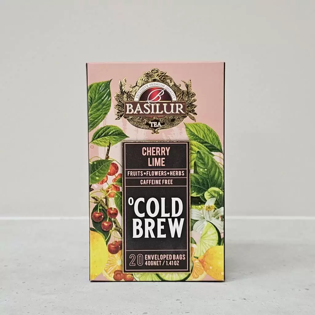 Basilur Caffeine FreeCherry Lime Cold Brew Tea 20 Sachets - Prince Flower Shop