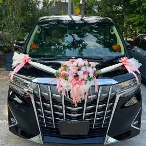 Bridal Bouquet on Wheels - Wedding car flower Decoration Flowers